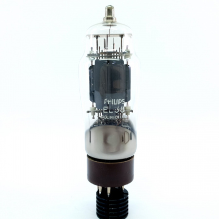 1 X EL38 PHILIPS TUBE. 1960s MULLARD PROD. DUAL GETTER 75. CB397