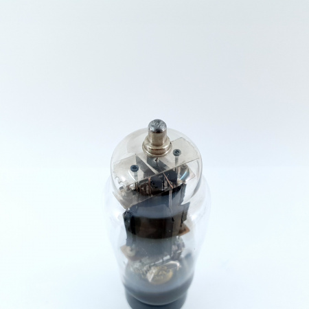 1 X EL38 PHILIPS-MINIWATT TUBE. 1960s PROD. BLACK PLATES. INVERTED CUP GETTER. 76. CB397