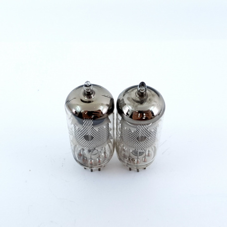 2 X EF86 MULLARD TUBE. 1960s MAZDA PROD. MESH PLATE. PAIR. 80. CB397