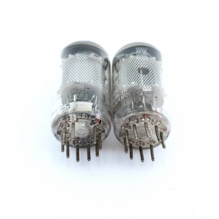 2 X EF86 MULLARD TUBE. 1960s MAZDA PROD. MESH PLATE. PAIR. 80. CB397