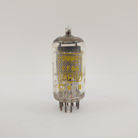 1 X EF86 MINIWATT-DARIO TUBE. 1960s PROD. MESH PLATE. 82. CB397