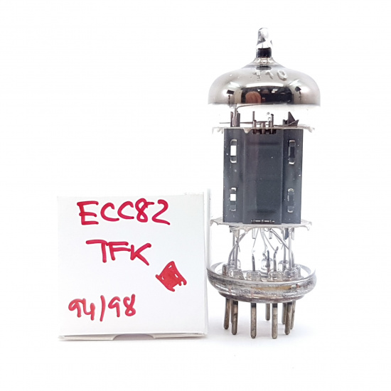 1 X ECC82 TELEFUNKEN TUBE. USED. 94/98%. RCB41