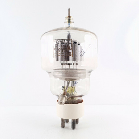 1 X 304TL / VT129 EIMAC TUBE. PARTICLES OF GLASS. OLD PLATES. 1950s. NOS 8  ENA