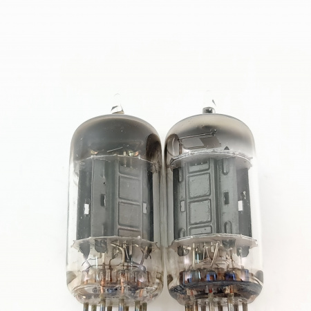 2 X 5963 RCA TUBE. 1950s PROD. BLACK PLATES. USED VG.MATCHED PAIR. 3. CB398