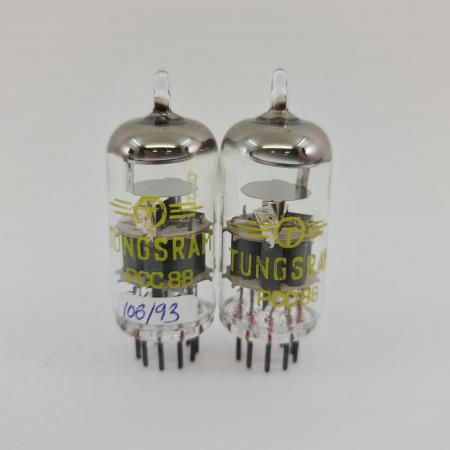 2 X PCC88 TUNGSRAM TUBE. 1960s PROD. MATCHED PAIR. 8. CB398