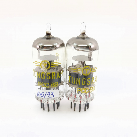 2 X PCC88 TUNGSRAM TUBE. 1960s PROD. MATCHED PAIR. 8. CB398