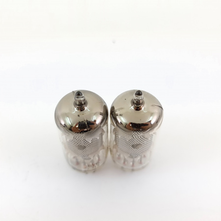 2 X EF86 PHILIPS TUBE. 1960s MAZDA PROD. MESH PLATE. MATCHED PAIR. 9. CB398