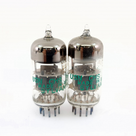 2 X USN CHS 6922 SYLVANIA TUBE. 1960s PROD. PAIR. 12. CB398