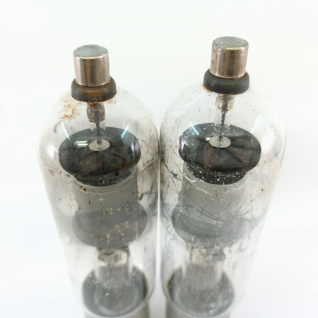 2 X 872A / VT42A GENERAL ELECTRONICS TUBE. 1950s PROD. FLAR GETTER. 16. CB398
