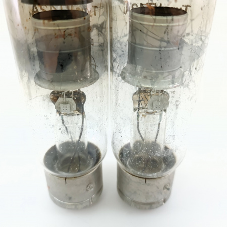 2 X 872A / VT42A GENERAL ELECTRONICS TUBE. 1950s PROD. FLAR GETTER. 16. CB398