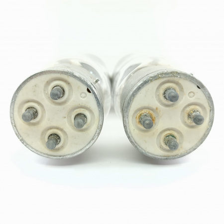 2 X 872A / VT42A GENERAL ELECTRONICS TUBE. 1950s PROD. FLAR GETTER. 16. CB398