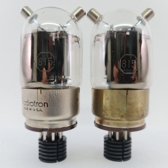 2 X 815 RCA TUBE. 1950s PROD. BLACK...