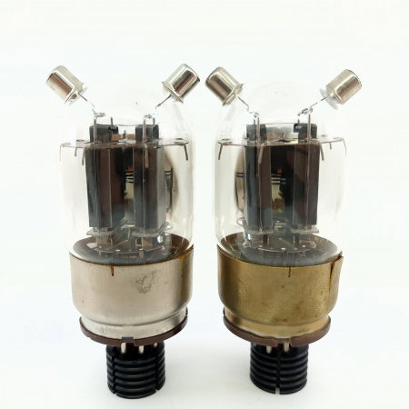 2 X 815 RCA TUBE. 1950s PROD. BLACK PLATES. SQUARE GETTER. PAIR. 4. CE2