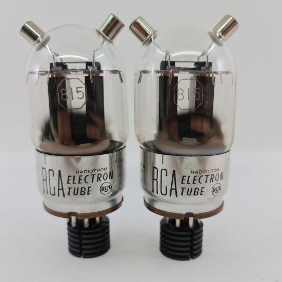 2 X 815 RCA TUBE. 1950s PROD. BLACK...