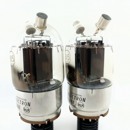 2 X 815 RCA TUBE. 1950s PROD. BLACK...