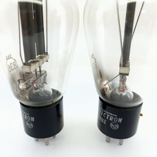 2 X 836 RCA TUBE. 1970s PROD. BLACK...