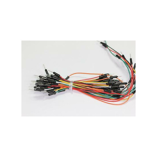 65PCS MALE TO MALE SOLDDERLESS FLEXIBLE BREADBOARD JUMPER CABLE WIRES. ARDUINO.
