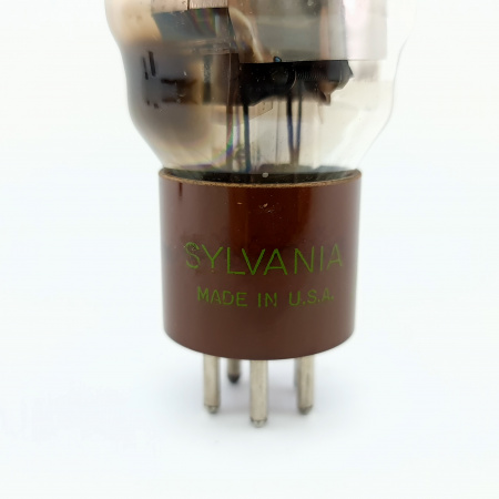 1 X 804 SYLVANIA TUBE. 1940s PROD. BLACK PLATES. 3. CE4