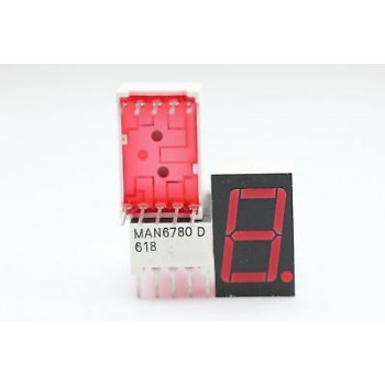 MAN6780D TEXAS INSTR. 7 SEG NUMERIC LED DISPLAY NOS 1PC. C176U36F050314
