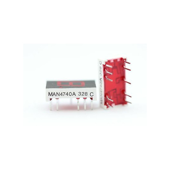 MAN4740A FAIRCHILD SEM. 7 SEG NUMERIC LED DISPLAY NOS 1PC. C176U16F050314