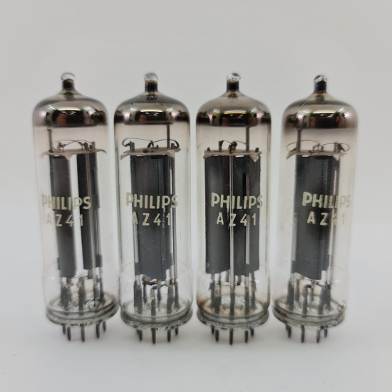 4 X AZ41 PHILIPS TUBE. 1960s LA...