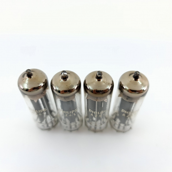 4 X AZ41 PHILIPS TUBE. 1960s LA...