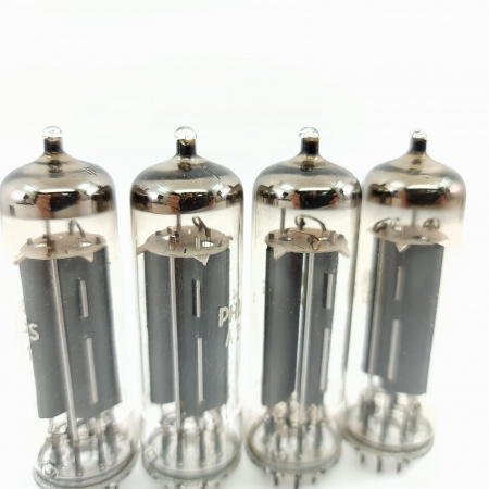 4 X AZ41 PHILIPS TUBE. 1960s LA RADIOTECHNIQUE PROD. QUAD. 23. CB398