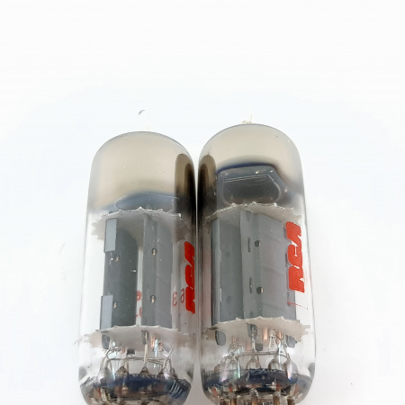 2 X 6463 RCA TUBE. 1960s PROD. D-GETTER. COPPER RODS. MATCHED PAIR. 26. CB398