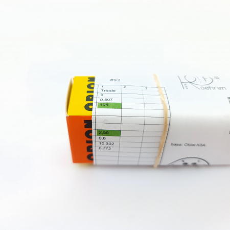 2 X 6J5MG PHILIPS TUBE. MATCHED PAIR. 27. CB398