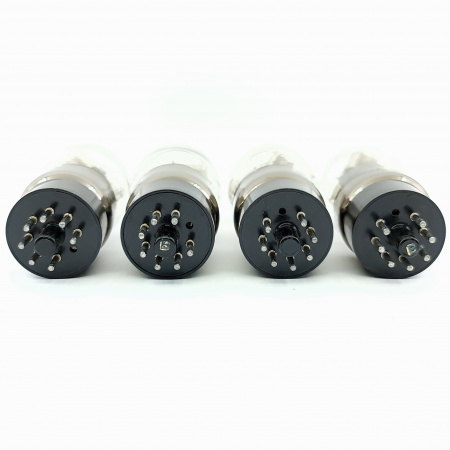 4 X CV450 HALTRON TUBE. 1960s PROD. DUAL HALO GETTER. MATCHED QUAD. 30. CB398