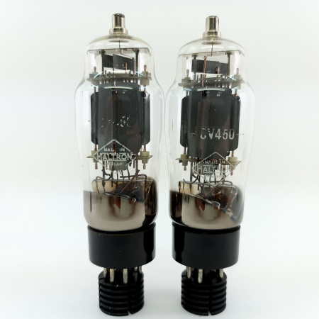 2 X CV450 HALTRON TUBE. 1960s PROD. DUAL HALO GETTER. MATCHED PAIR. 31. CB398