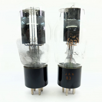 2 X TYPE 83 RCA TUBE. 1960s...