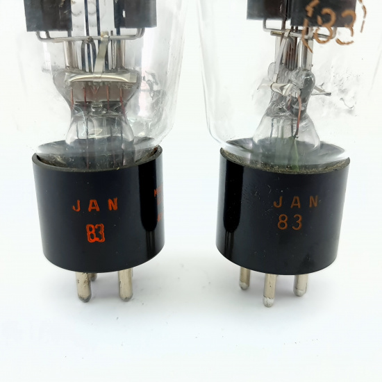 2 X TYPE 83 RCA TUBE. 1960s PROD....