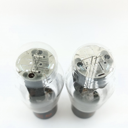 2 X TYPE 83 RCA TUBE. 1960s PROD. BLACK PLATES. PAIR. 33. CB398
