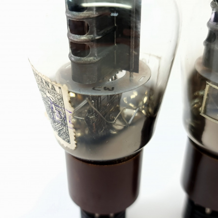 4 X CV345 THORN-AEI TUBE. 1950s MULLARD PROD. BLACK PLATES. QUAD. 3. CB399