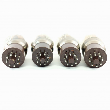 4 X CV345 THORN-AEI TUBE. 1950s MULLARD PROD. BLACK PLATES. QUAD. 3. CB399