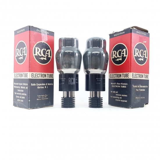 2 X 6F6G RCA TUBE. SMOKED GLASS. 101/104% MATCHED PAIR. CB384