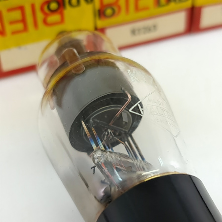 8 X KTZ63 HALTRON TUBE. 1950s PROD. BLACK PLATES. SQUARE GETTER. OCTET. 9.CB399