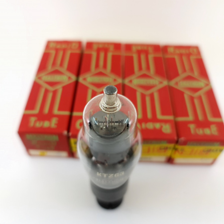 4 X KTZ63 HALTRON TUBE. 1950s PROD. BLACK PLATES. MATCHED QUAD. 9. CB399