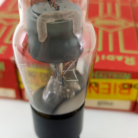 4 X KTZ63 HALTRON TUBE. 1950s PROD. BLACK PLATES. MATCHED QUAD. 9. CB399