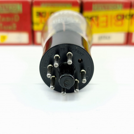 4 X KTZ63 HALTRON TUBE. 1950s PROD. BLACK PLATES. MATCHED QUAD. 9. CB399