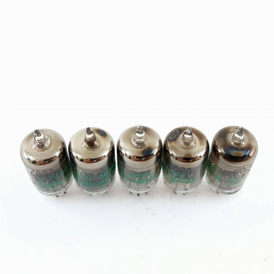 5 X JAN 6028 PHILIPS ECG TUBE. 1980s...