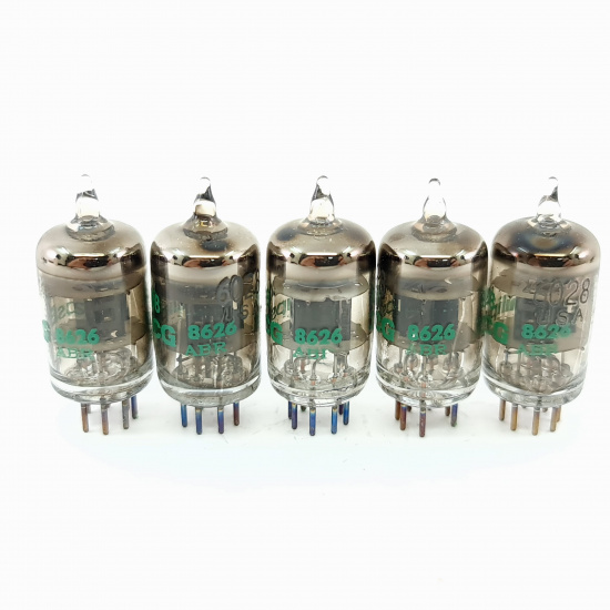 5 X JAN 6028 PHILIPS ECG TUBE. 1980s...