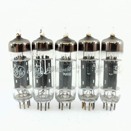 5 X 6X4 GENERAL ELECTRIC TUBE. 1980s PROD. BLACK PLATES. QUINTET. 18. CB399