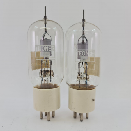 2 X 35T TEONEX TUBE. 1950s PROD. PAIR. 6. CB400