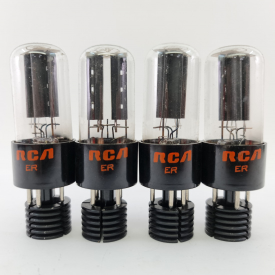 4 X 5Y3GT RCA TUBE. 1970s PROD. BLACK...