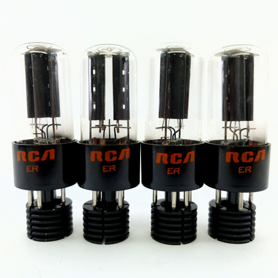 4 X 5Y3GT RCA TUBE. 1970s PROD. BLACK...