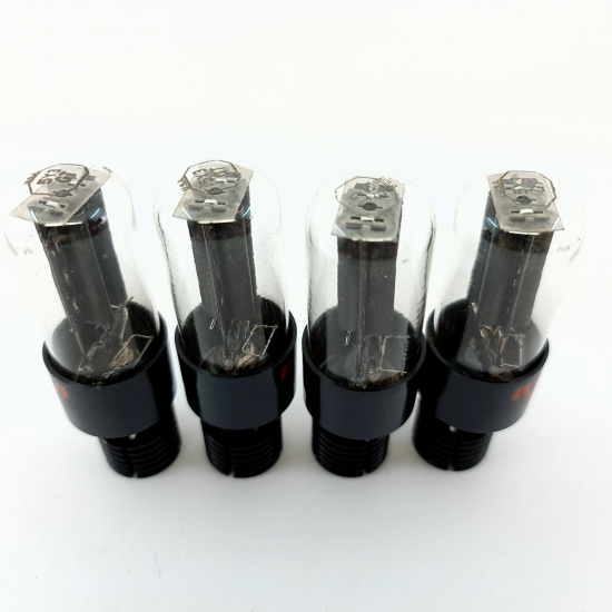 4 X 5Y3GT RCA TUBE. 1970s PROD. BLACK...