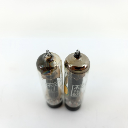 2 X CV4062 GEC TUBE. 1960s MARCONI PROD. BLACK PLATES. PAIR. 13. CB400