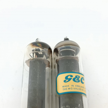 2 X CV4062 GEC TUBE. 1960s MARCONI PROD. BLACK PLATES. PAIR. 13. CB400